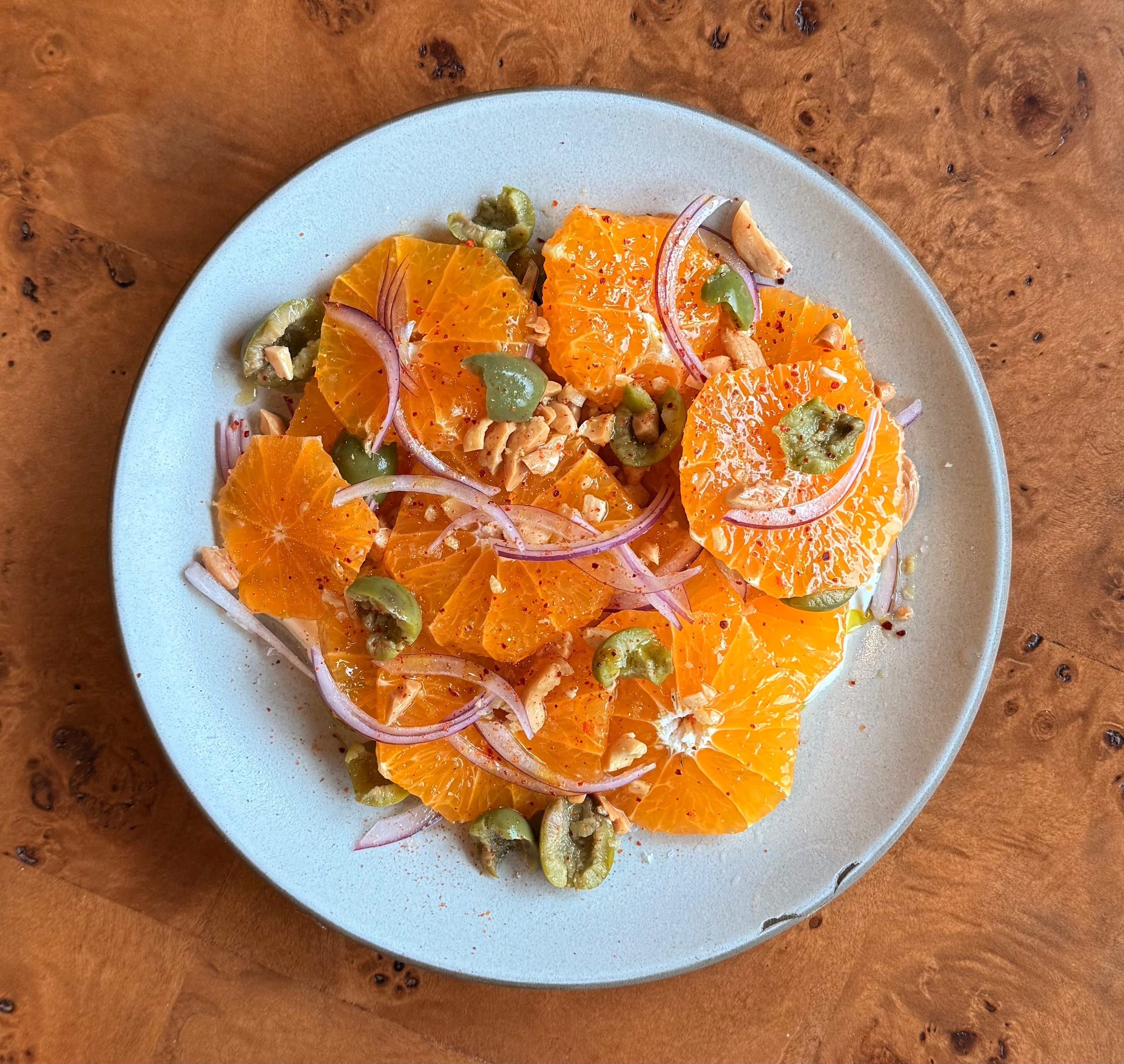 Citrus Salad w Marconas + Labneh - by Max Baroni - Hot Side