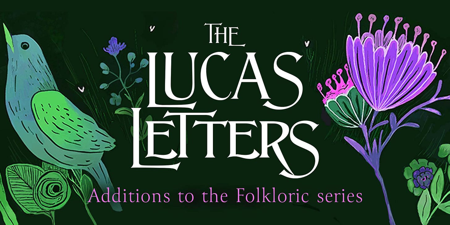 The Lucas Letters, part of the Folkloric series by Karenza Grant