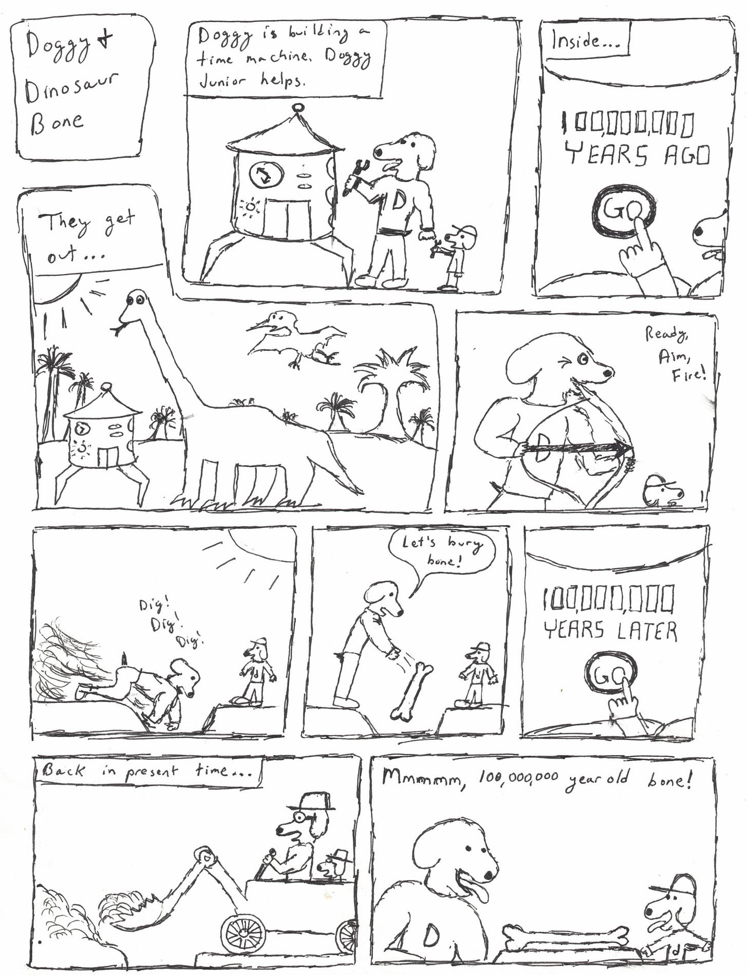 Doggy & Dinosaur Bone