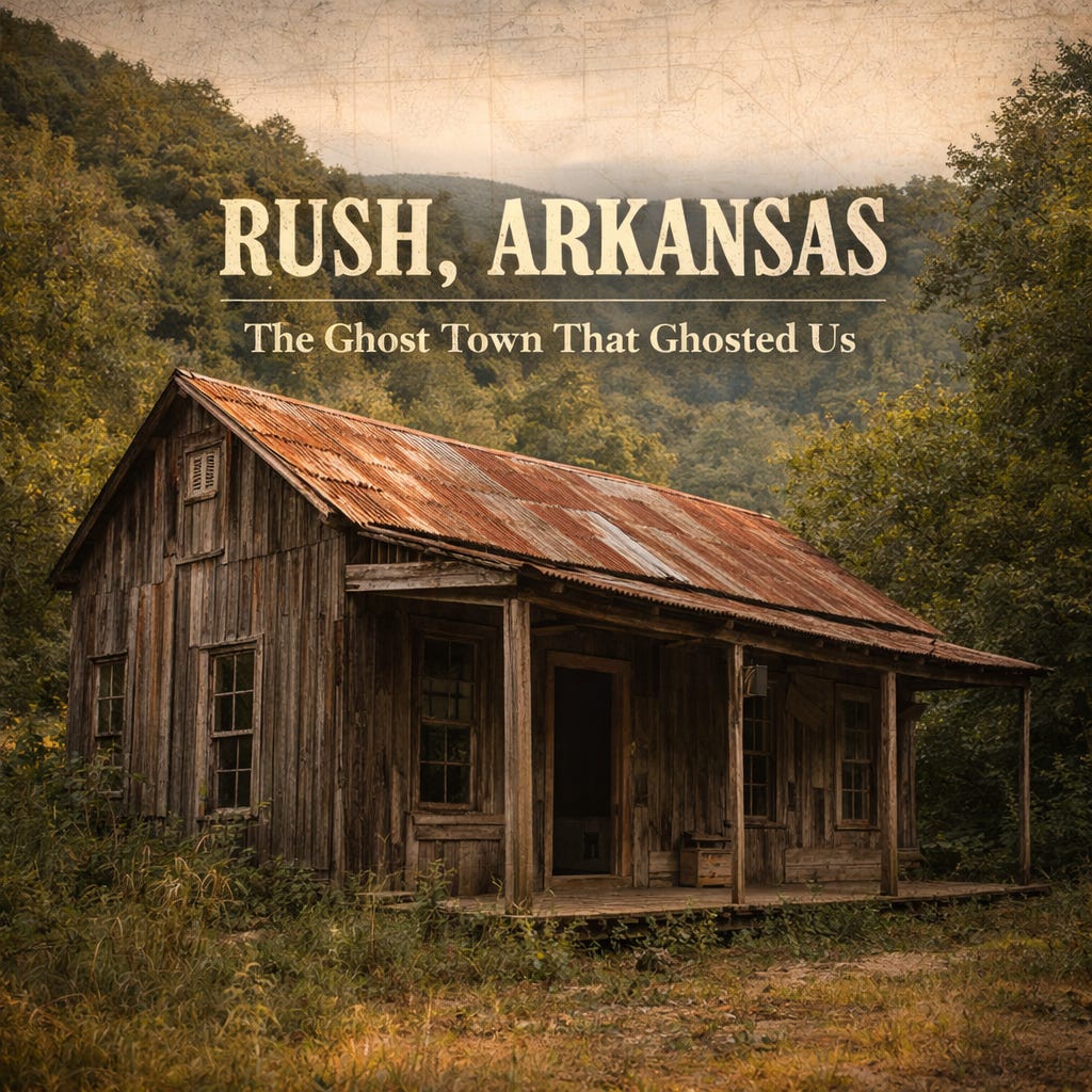Rush, Arkansas: The Ghost Town That Ghosted Us