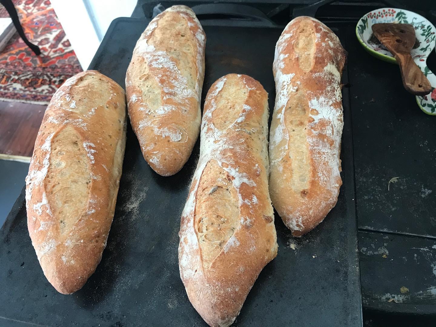 May be an image of baguette