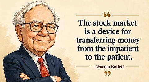 Quote of the day: Warren Buffett on power of patience in investing Quote of the day: Warren Buffett on power of patience in investing