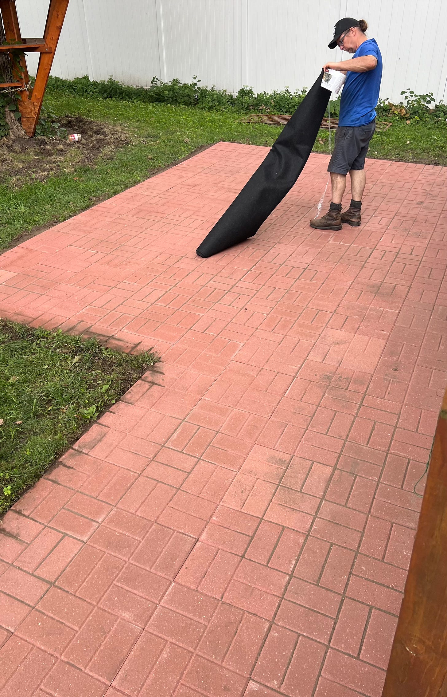 A new patio A new patio