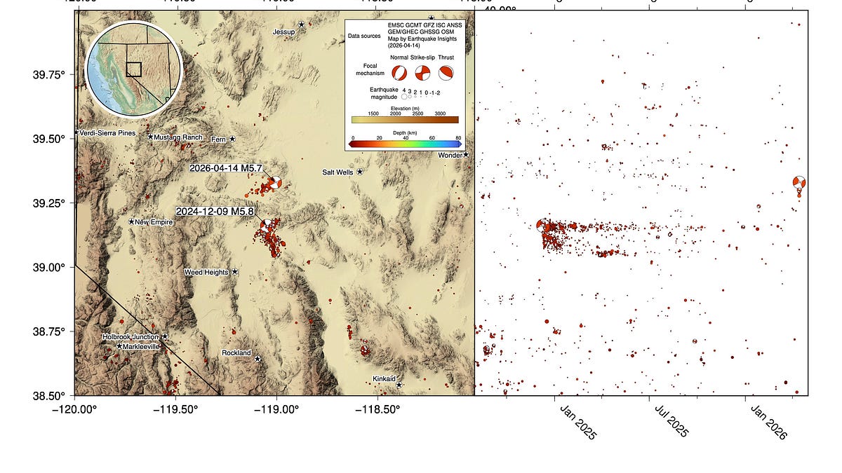 M5.7 earthquake shakes Nevada