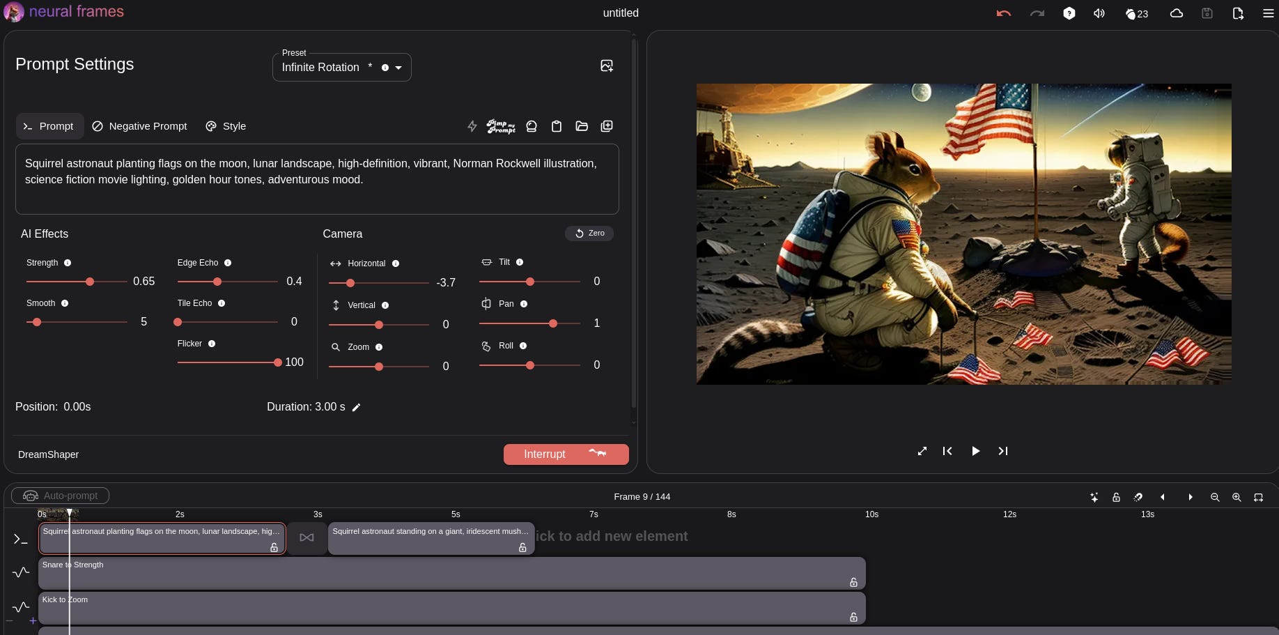 Create videos in minutes with Neural Frames AI-Powered Video creator