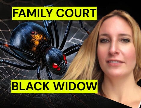 Black Widow's 400‑Page Meltdown: Elizabeth Faulkner’s smear collapses as Judge Rakov recuses. Weigel: “Venom and vengeance, not justice.”