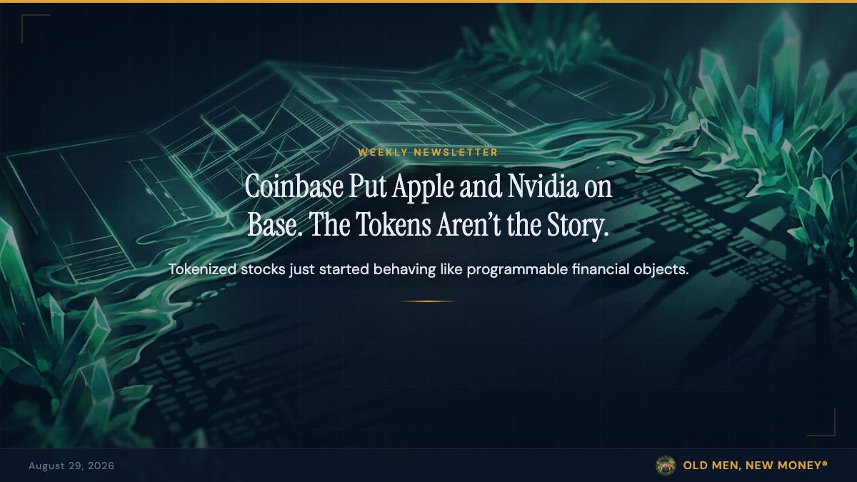 Coinbase Put Apple, Nvidia, Meta, and Alphabet on Base. The Tokens Aren't the Story.