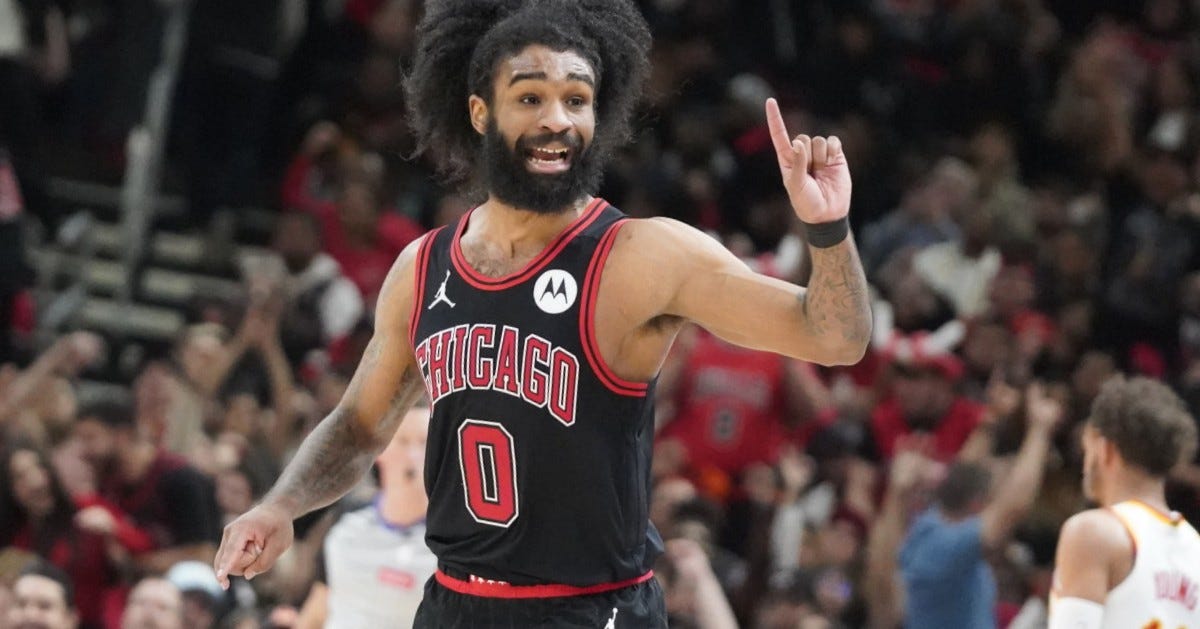 Coby White scores career-high 42 points as Bulls roll past Hawks 131-116 in play-in game
