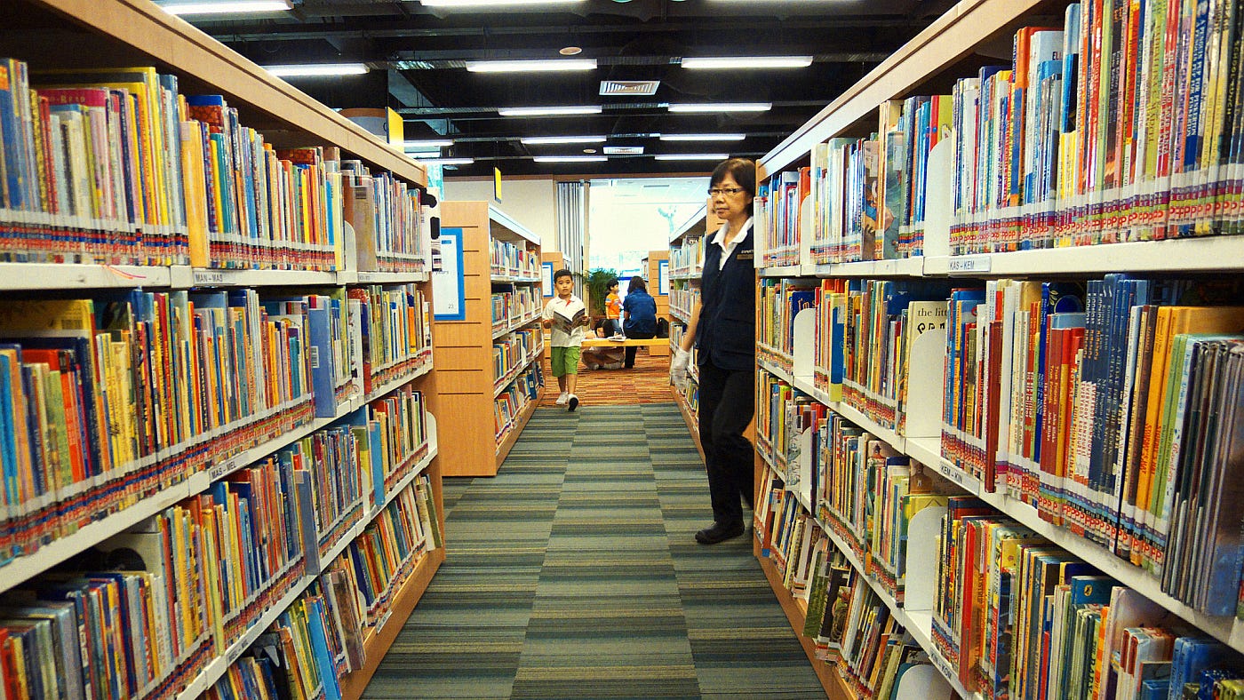 A view of a library