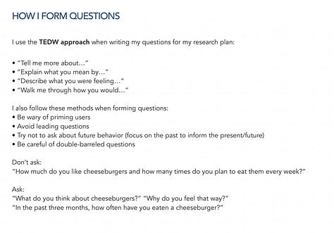 Screenshots from a successful UXR case study