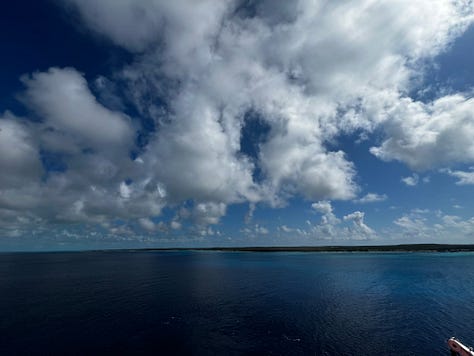 various photos from a carnival cruise to the Bahamas