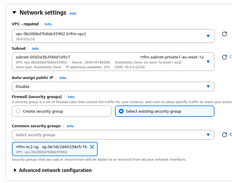 AWS: basic infrastructure setup for WordPress