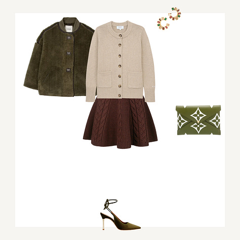 Capsule items for the Autumn palette and a selection of resulting outfits