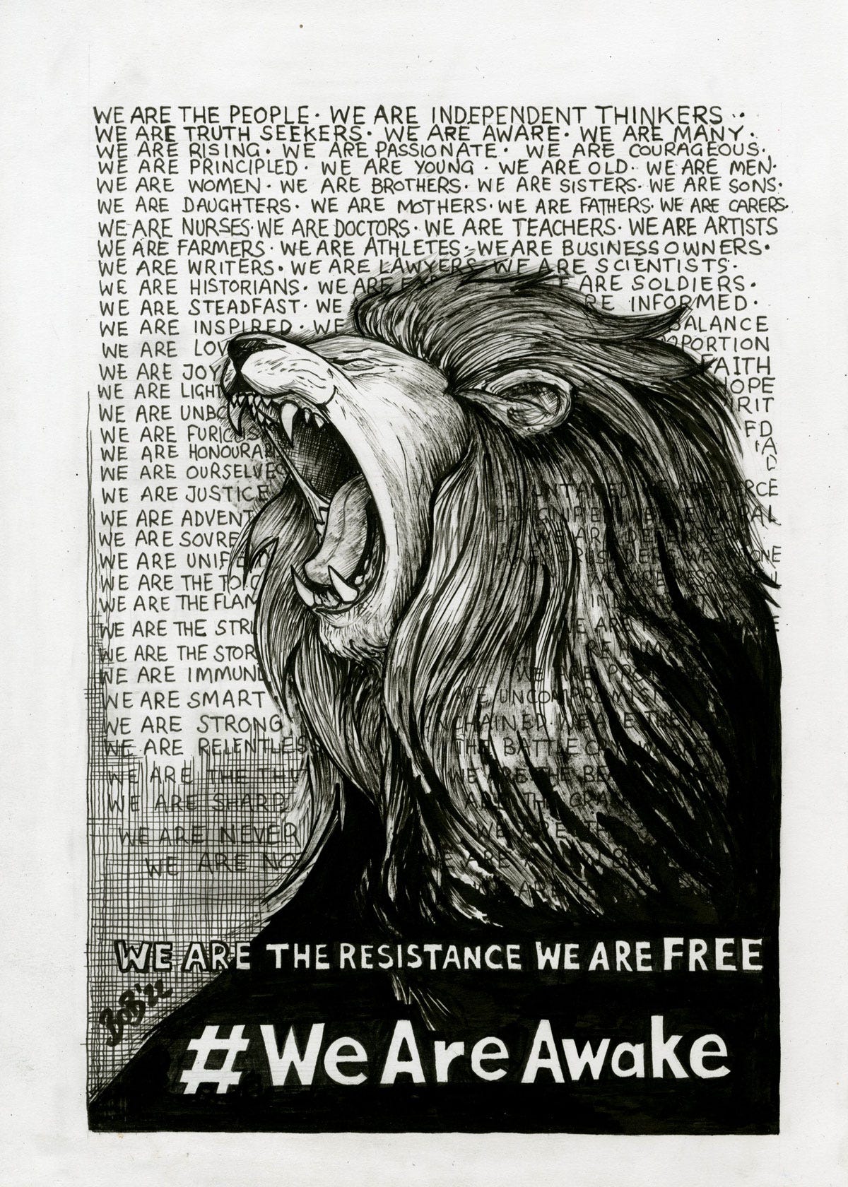 Bob Moran: #WeAreAwake Sketch