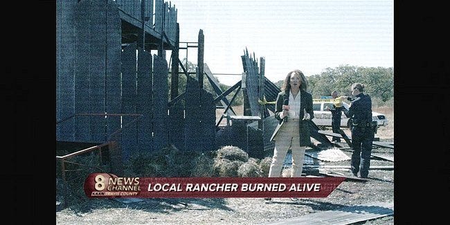 Local rancher burned alive on Walker. Local rancher burned alive on Walker.