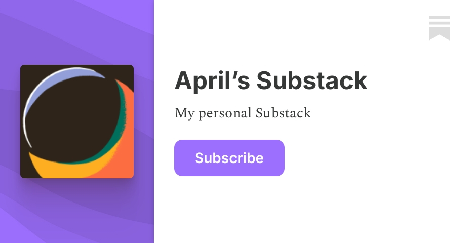 April’s Substack | April Delbrook | Substack