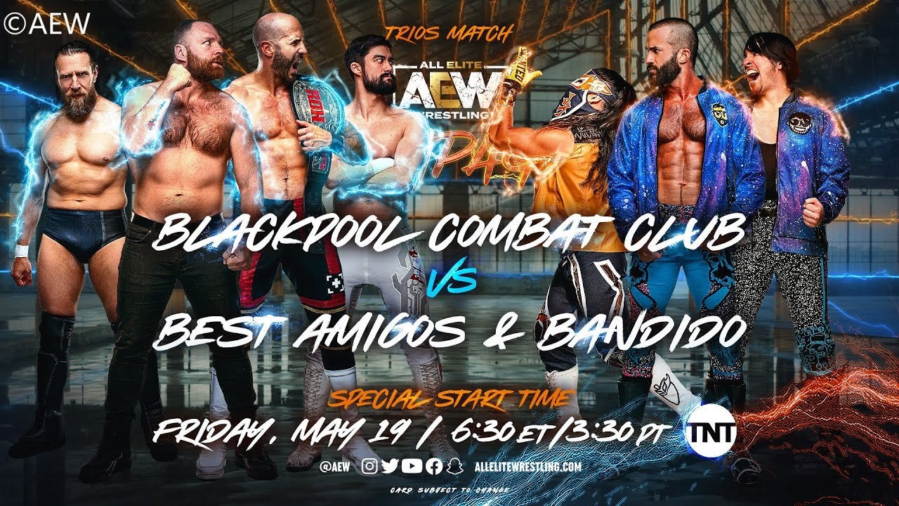 Best Amigos vs Blackpool Combat Club / Trios Match / AEW Rampage #95 / WWE  2K23 - YouTube