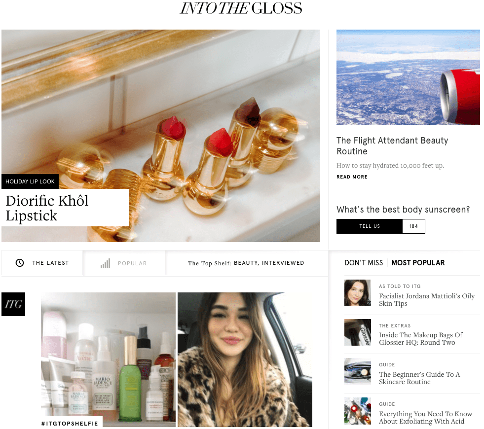 into the gloss blog