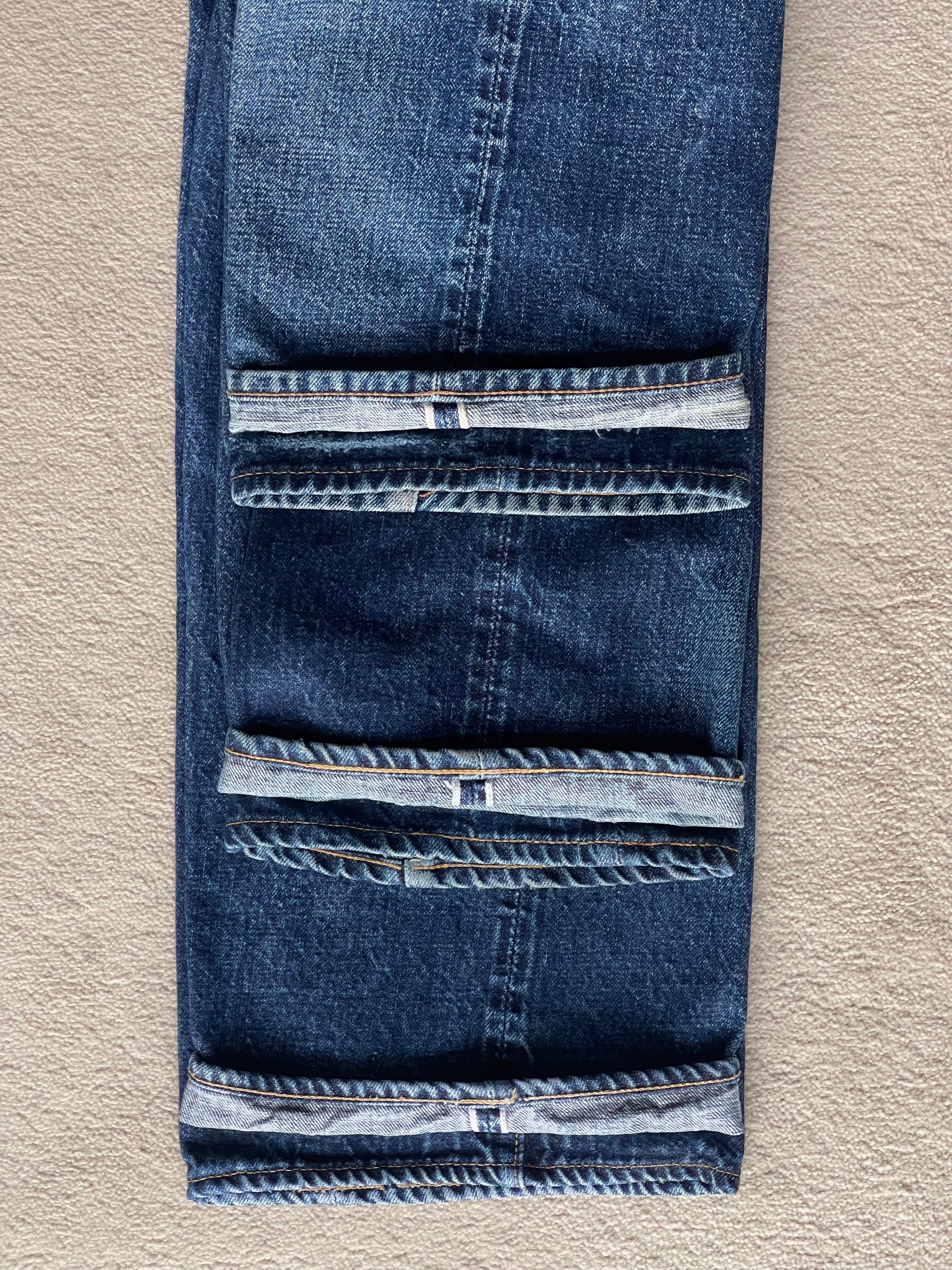 【GOOD GRIEF】DENIM LONG SK with Chain cffvdiz Straight Leg Jeans for Women Mid-Rise Distressed