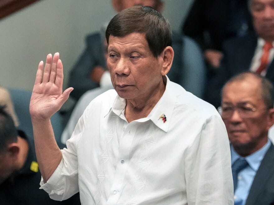 Ex-Philippine leader Duterte was 'forcibly taken' to The Hague, his daughter says Ex-Philippine leader Duterte was 'forcibly taken' to The Hague, his daughter says