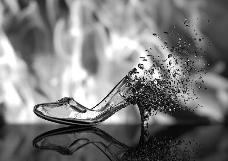Smashing glass slipper | Glass slipper, Glass slipper cinderella, Glass ...