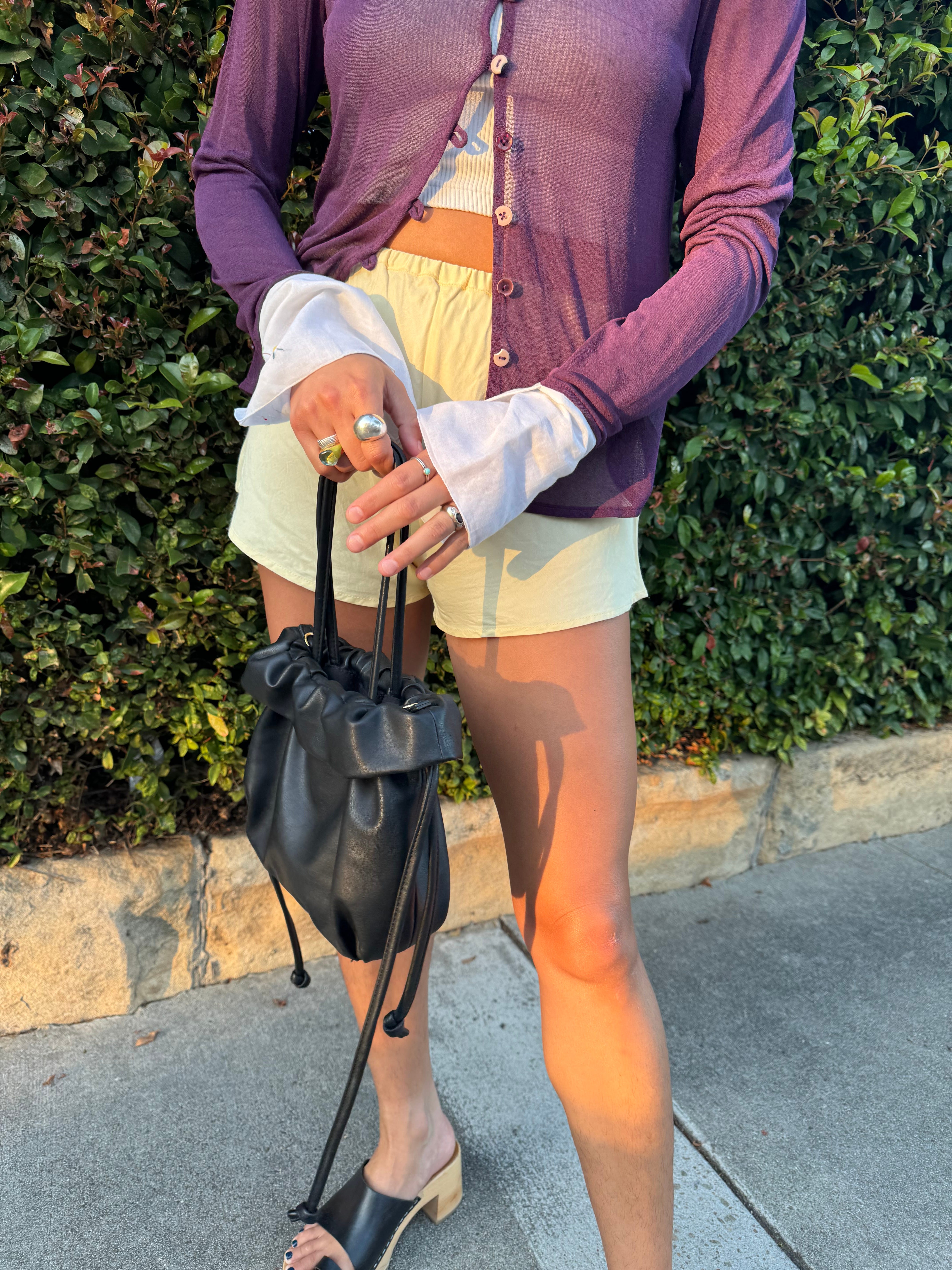 An ode to lil' yellow Baserange shorts - by Cami Garcia