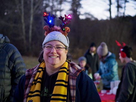 Attendees at Tree Lighting