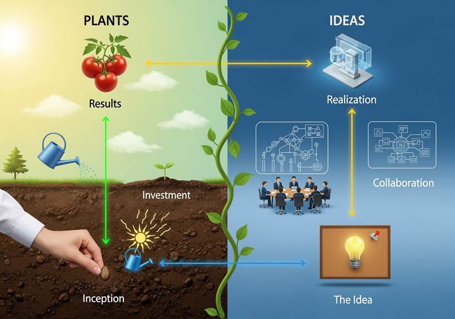A diagram of a plant life cycle

AI-generated content may be incorrect.