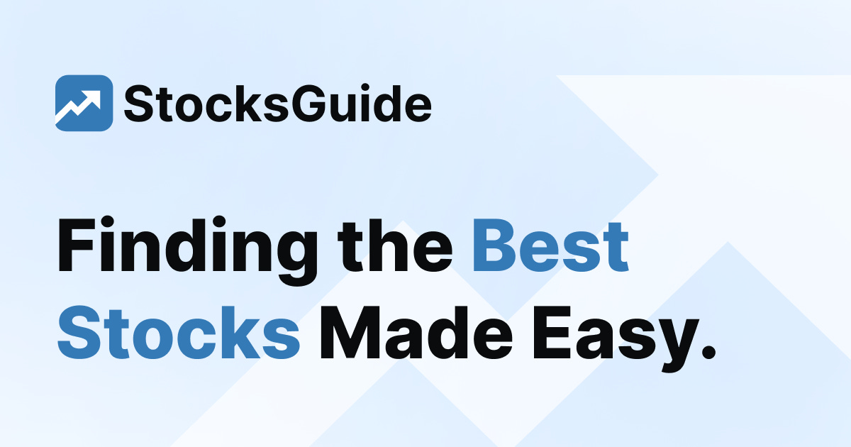 Stock analysis tool from StocksGuide " Get started now