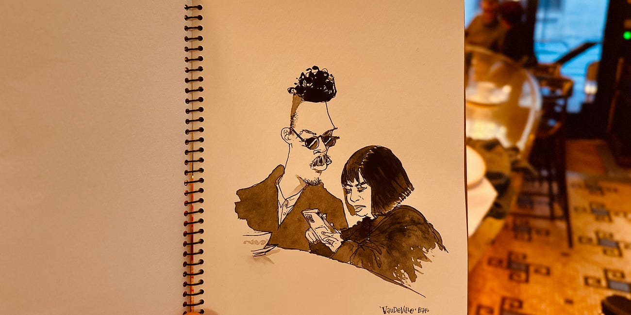 Paris Sketchbook #3: "Comfy Duck"