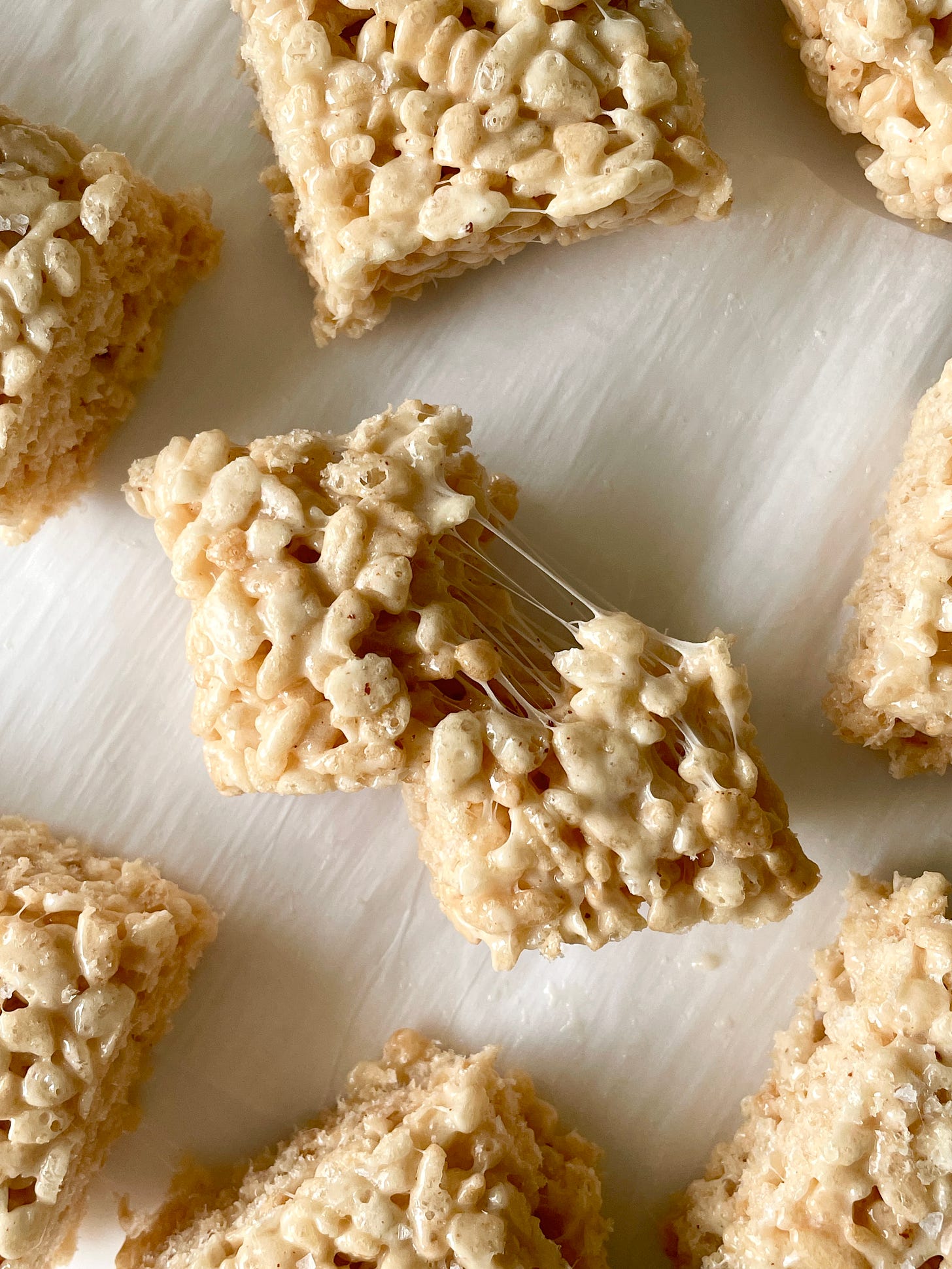 salted brown butter rice crispy treat bars