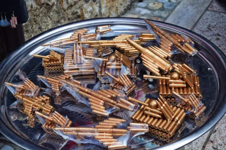 guerra da bosnia suvenirs