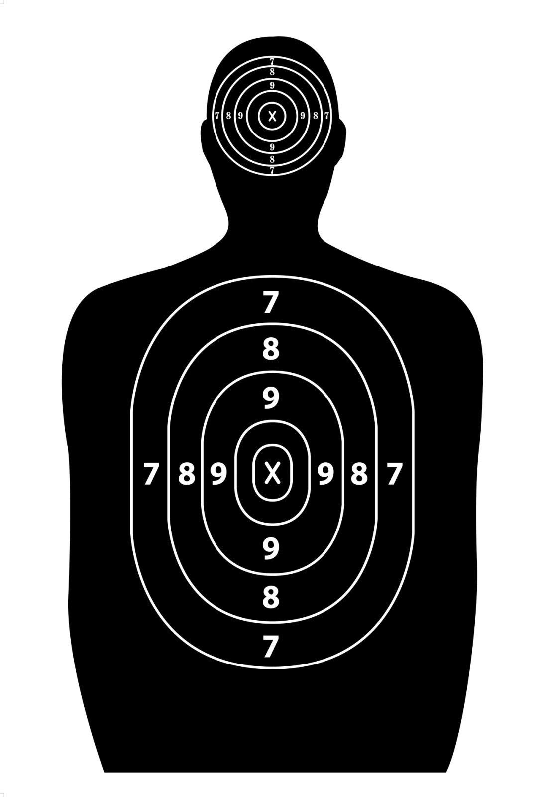 50 Pack 17x25-inch Paper Silhouette Shooting Targets for Firearm, Rifle,  Gun, Pi