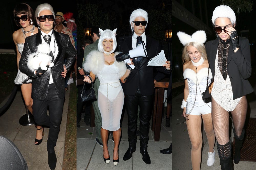 A gaggle of Lagerfeld's.