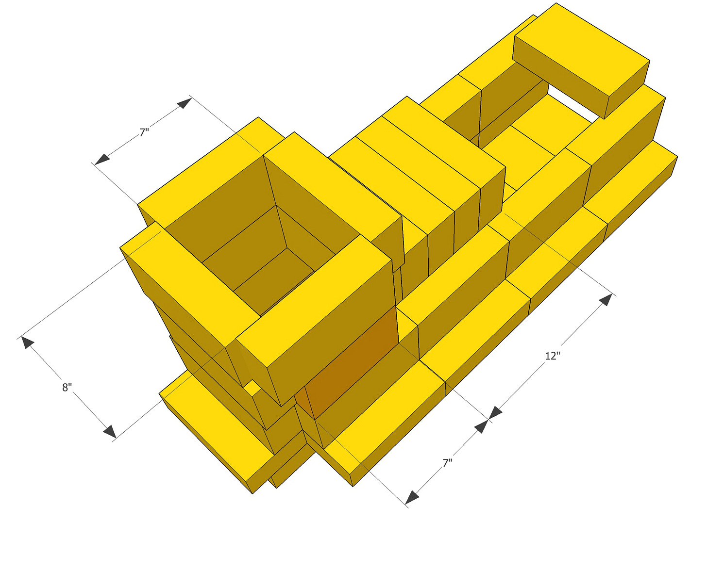 how to place the bricks to build the heat riser