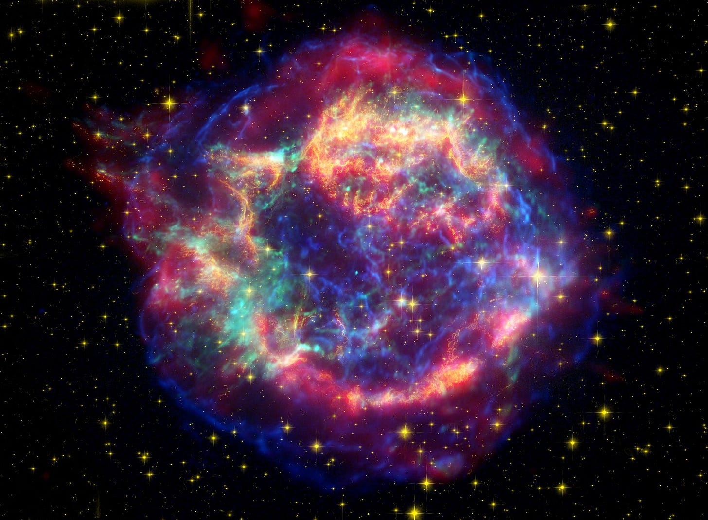 Picture of supernova remnant names Cassiopeia A