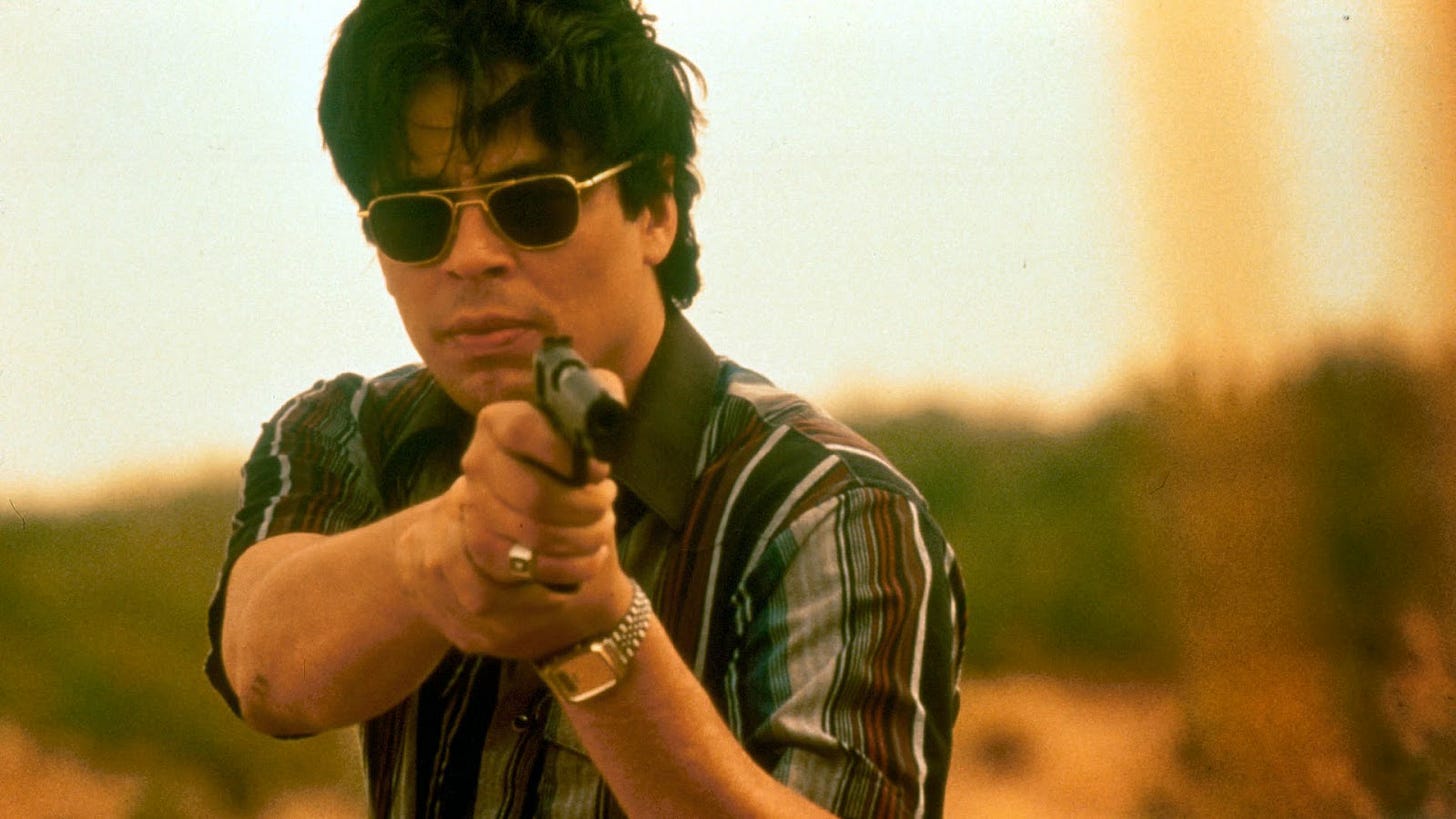 Benicio Del Toro in Steven Soderbergh's Traffic (2000)