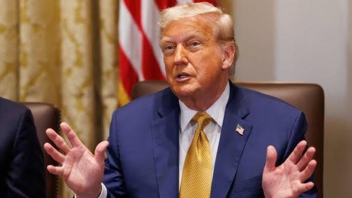 Watch live: Trump holds Cabinet meeting amid trade, crime debates