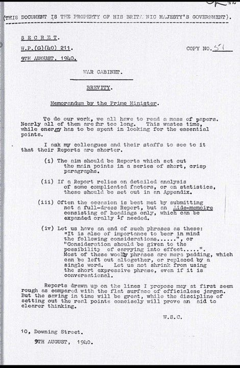 Brevity: Churchill's 4 rules for clear communication, and why they matter for consultants
