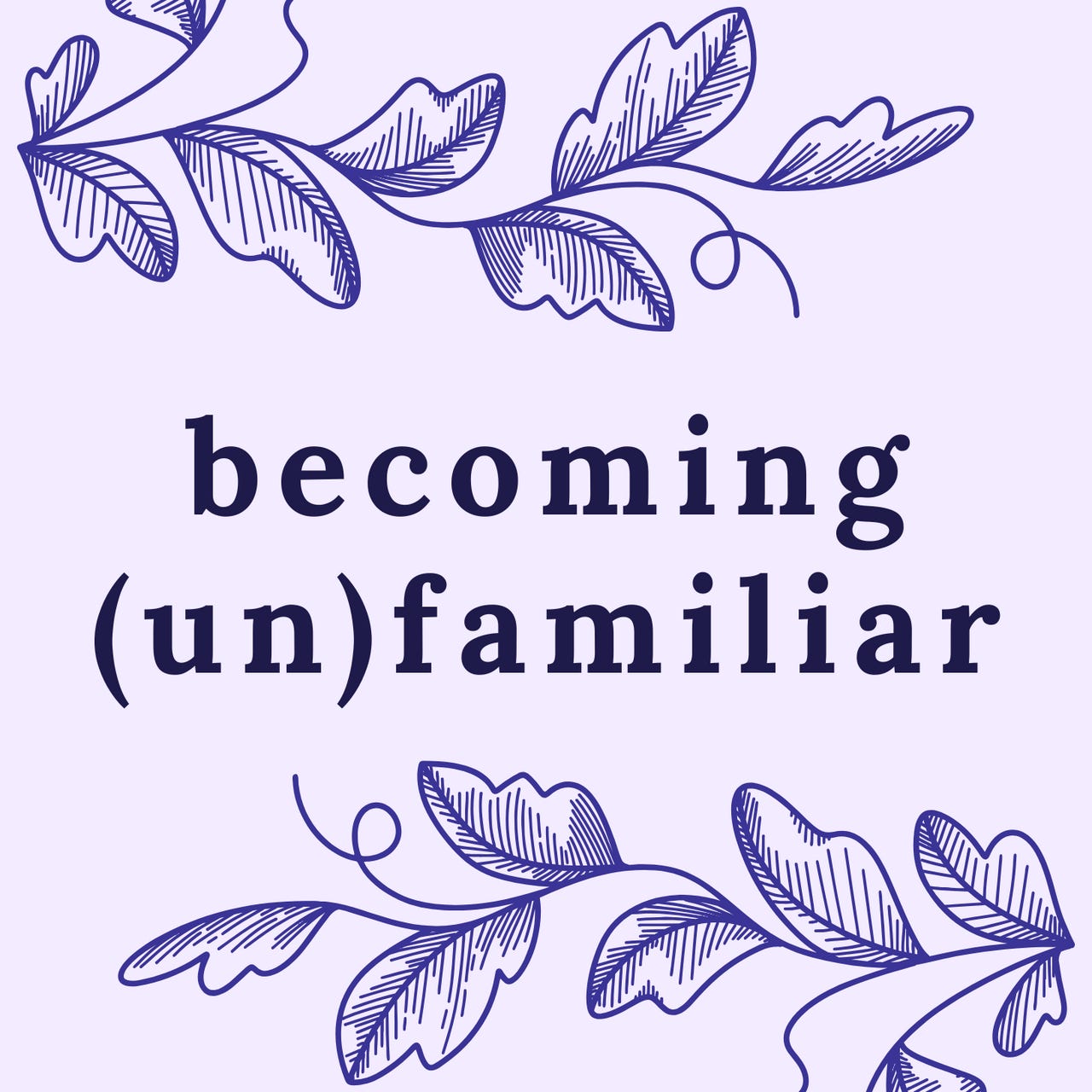 becoming (un)familiar logo