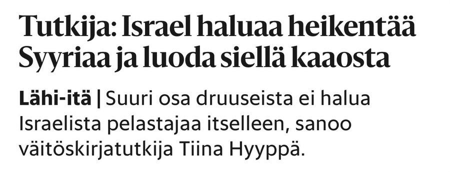 Helsingin Sanomat, tunnettu Hamasin sanomana, julkaisi punavihreälle tyylilleen uskollisesti terroristipropagandaa – kirjaimellisesti ISIS-terroristijärjestön suorittaman kansanmurhan puolesta ja sen toteuttamiseksi. Helsingin Sanomat, tunnettu Hamasin sanomana, julkaisi punavihreälle tyylilleen uskollisesti terroristipropagandaa – kirjaimellisesti ISIS-terroristijärjestön suorittaman kansanmurhan puolesta ja sen toteuttamiseksi.