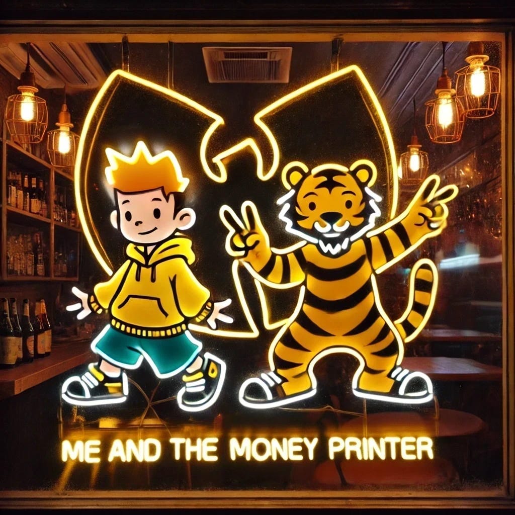 Me and the Money Printer logo