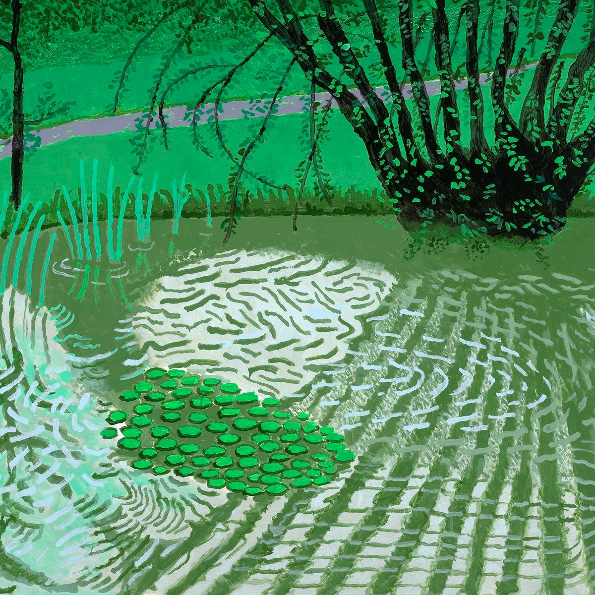 David Hockney en Normandie, de la toile à l'iPad, la joyeuse inventivité  d'un jeune peintre de 86 ans
