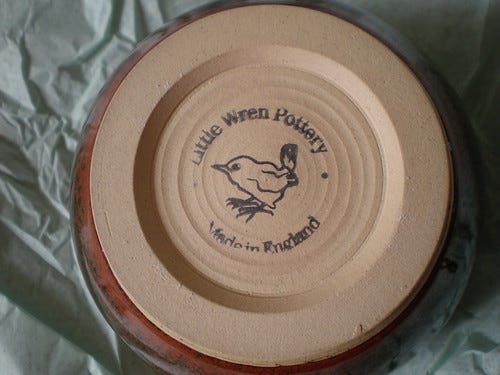 Wren Pottery Bowl Wren Pottery Bowl