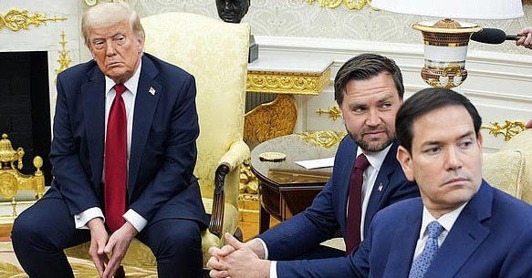 Trump privately teases 2028 rivalry between Vance and Rubio with cheeky  eyebrow raising comments