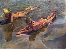 Cuadros de niños en la playa, Joaquín Sorolla - Repro-Arte