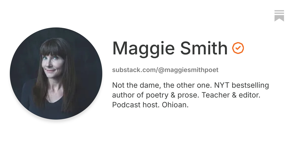 Maggie Smith | Substack