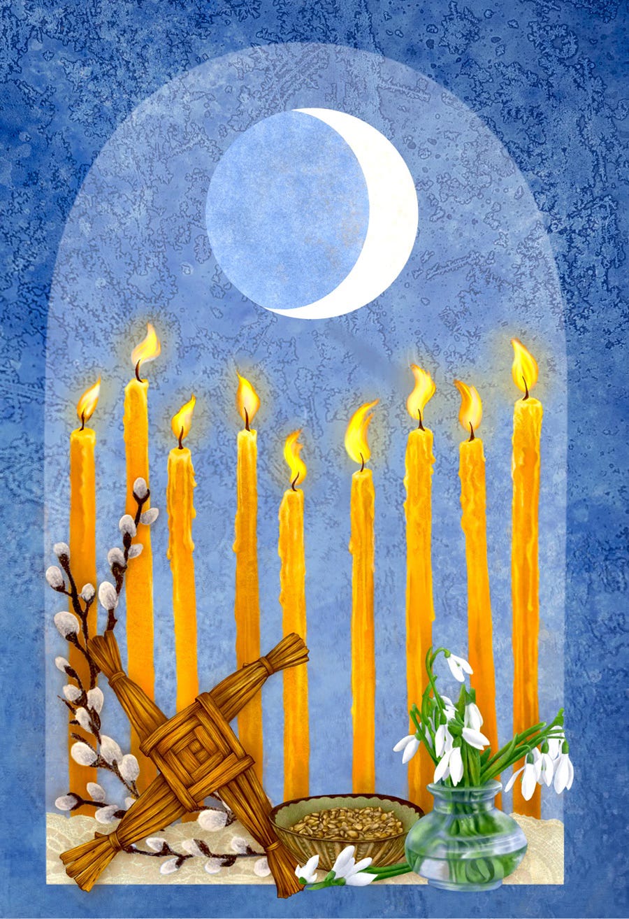 Imbolc Moon. Art by JPC
