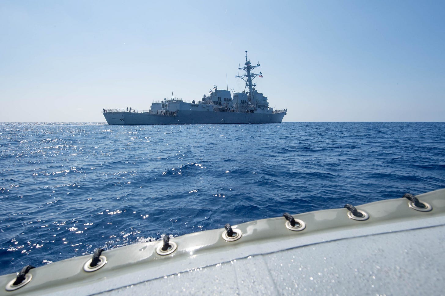 The USS Dewey Transits the South China Sea