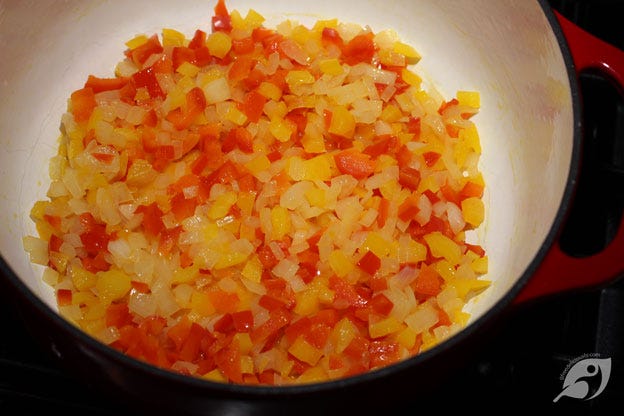 Step 2 - Add the garlic, season with salt, pepper, and a dash of nutmeg to taste, and cook for 2-3 minutes more. Step 2 - Add the garlic, season with salt, pepper, and a dash of nutmeg to taste, and cook for 2-3 minutes more.